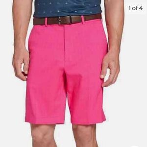 NWT Walter Hagen Men’s Perfect 11 Tonal Plaid Short Sweety Pink/Dark Pink